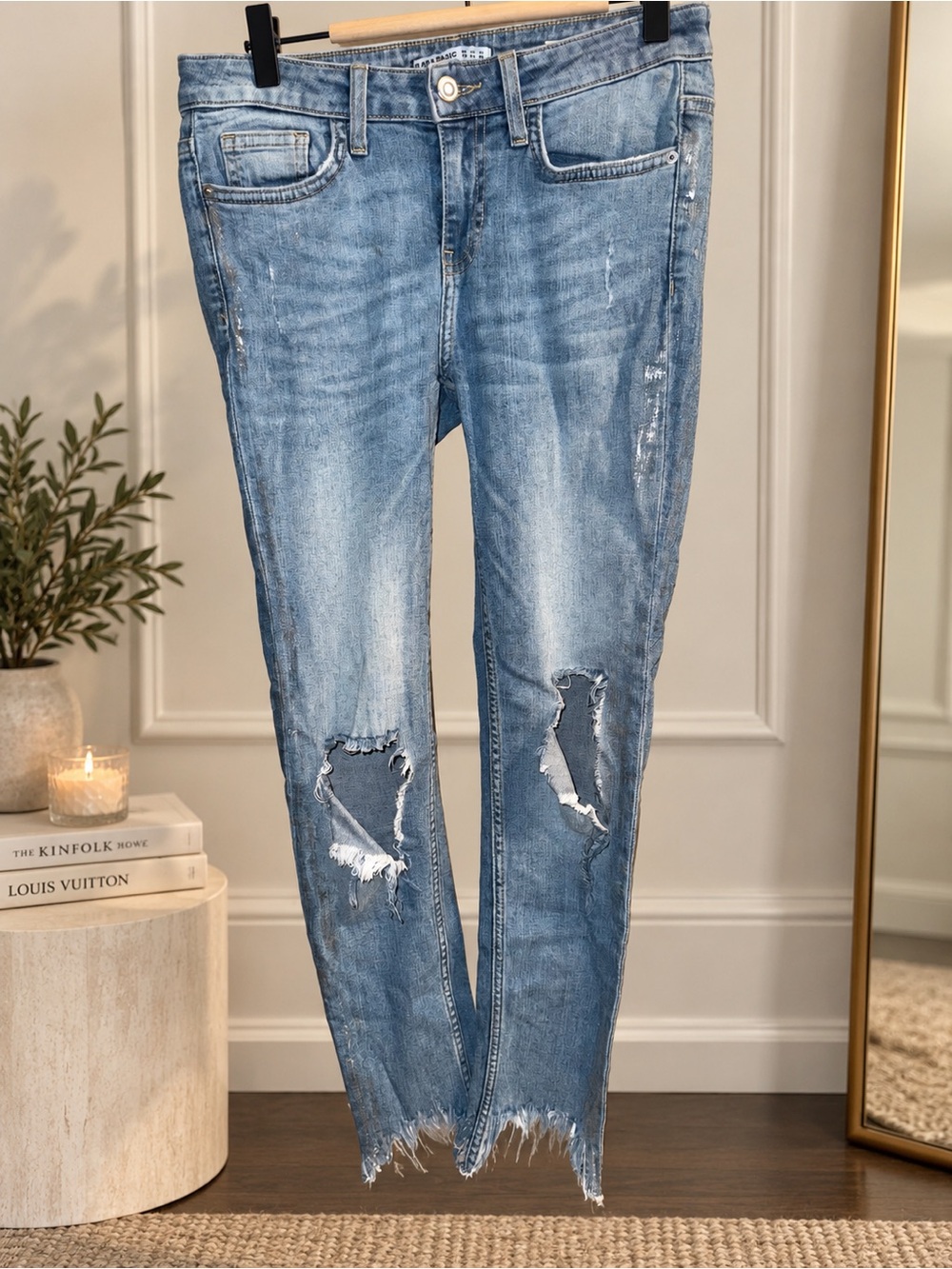 Zara Distressed Skinny Jeans